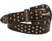 Cinto Country Unissex Cowboys Metal Bolinhas Zx-m-10