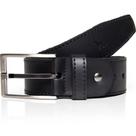 Cinto Couro Acostamento Square Pr25 Preto Masculino Cinto Couro Acostamento Square Pr25 Preto Masculino