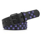 Cinto cravejado SNCEAW Metal Punk Rock Rivet Purple para adultos