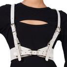 Cinto de cintura de couro branco BODIY Punk Gothic