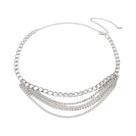 Cinto De Cintura De Metal Punk Com Strass Dourado, Corrente Corporal De Praia Multicamadas, Cinto De