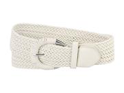 Cinto de Cintura Feminino Allegra K - Trançado e Largo - Cor Branca