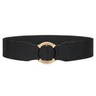 Cinto de cintura feminino JASGOOD, elástico vintage com fivela circular