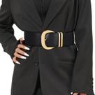 Cinto de cintura WHIPPY feminino, elástico largo, preto, serve de 71 a 84 cm
