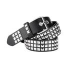 Cinto de couro autêntico Rock Chic Bullet Rivet Cinto de moda feminina fuda com tachas góticas. Cinto de couro autêntico Rock Chic Bullet Rivet Cinto de moda feminina fuda com tachas góticas.