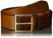 Cinto de couro Fossil Masculino Dacey Casual 38 mm marrom escuro