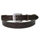 Cinto De Couro Masculino Largo Bordado Cafe Dawson
