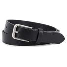 Cinto de couro WHIPPY feminino casual para jeans, preto (64-79 cm)