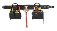 Cinto de ferramentas Combo Carpenter's Custom Leathercraft 5608 de 17 bolsos Cinto de ferramentas Combo Carpenter's Custom Leathercraft 5608 de 17 bolsos