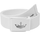 Cinto de golfe Web Meister Player ajustável e reversível branco