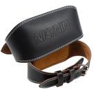 Cinto de levantamento de peso Nicynin Leather Gym Back Support preto