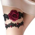 Cinto de liga de casamento Kathsofy Lace Leg para noiva