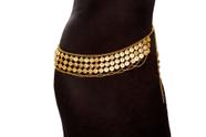 Cinto de Moedas para Dança do Ventre Roma Costume Dourado Tamanho Único