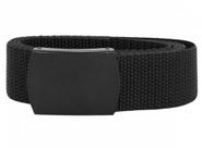 Cinto de nylon padrão sem fivela - preto