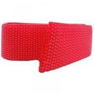 Cinto de nylon padrão sem fivela - vermelho
