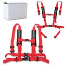 Cinto de Segurança BESTZHEYU 4 Pontos Vermelho com Almofada de 7,5 cm 2 Unidades Cinto de Segurança BESTZHEYU 4 Pontos Vermelho com Almofada de 7,5 cm 2 Unidades