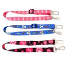 Cinto de seguranca estampado luxo seda para caes e gatos universal