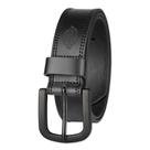 Cinto Dickies Leather 38 mm de largura para homens, preto, tamanho 30