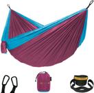 Cinto dobrável portátil Hammock roxo e azul 300x145cm