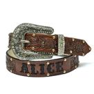 Cinto Em Couro Atrevidu's Country Personalizado Floral Infantil Cinto Em Couro Atrevidu's Country Personalizado Floral Infantil