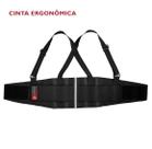 Cinto ergonomico seg lycra duplo elastico preta xg steelflex Cinto ergonomico seg lycra duplo elastico preta xg steelflex