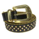 Cinto Estilo Country Unissex Detalhe Metal Bolinhas Moda ZX-257A