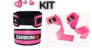 Cinto fecho de contato cross academia + strap