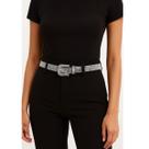 Cinto Feminino Brilho Strass Fivela Western Boho Chic