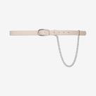 Cinto Feminino Com Corrente Bege