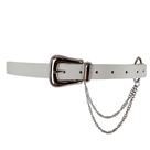 Cinto Feminino Corrente Dupla Fivela Em Metal R045
