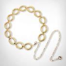 Cinto Feminino Corrente Elos Argolas Metal Ajustavel Dourado