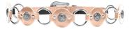 Cinto Feminino Couro Boho Country Western Metal Argolas 4060