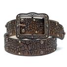Cinto Feminino Croco em Couro Legítimo Rico em Detalhes Moderno da Marca Atrevidu's Country