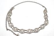 Cinto feminino de corrente prata Ma070ci Cinto feminino de corrente prata Ma070ci