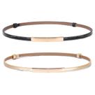 Cinto feminino de couro envernizado JASGOOD ajustável