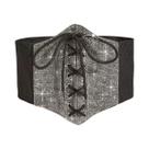 Cinto Feminino De Strass De Cintura Alta, Acessório De Moda Largo Para Vestido De Festa, Primavera,