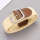 Cinto Feminino Elástico Fivela de Zinco Trançado Casual Confortável Estiloso Flexivel