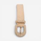 Cinto Feminino Elástico Palha Off White