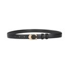 Cinto Feminino Elegante Dupla Face Com Fivela Em C, Presente Sofisticado Para Mãe