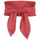 Cinto feminino Elerevyo Plus Size Solid Obi vermelho-1 poliéster