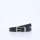 Cinto Feminino em Couro com fivela Prateada