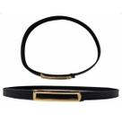 Cinto Feminino Fashion Fino Fivela Retangular Dourada Cinto Feminino Fashion Fino Fivela Retangular Dourada