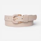 Cinto Feminino Fivela Detalhada Off White