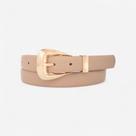 Cinto Feminino Fivela Dourada Cáqui