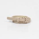 Cinto Feminino Fivela Encapada Dourado Retangular Off White
