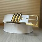 Cinto Feminino Fivela Quadrada com passador Triplo. DOURADA Cinto Feminino Fivela Quadrada com passador Triplo. DOURADA