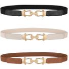 Cinto feminino JASGOOD, elástico fino para vestidos, pacote com 3
