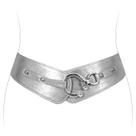 Cinto feminino JASGOOD Vintage, cintura elástica larga, prata Cinto feminino JASGOOD Vintage, cintura elástica larga, prata