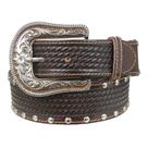 Cinto Feminino Marrom Bordado com Apliques Cow Way 39521