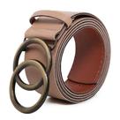 Cinto Feminino Nude Argola Dupla Blogueira Tendência 2024